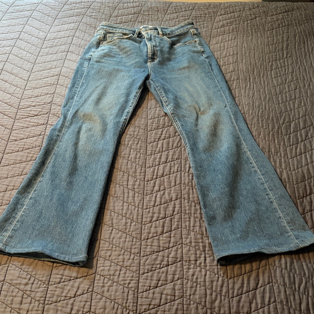 Loft Curvy Slim Flare Jeans